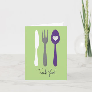 Tarjeta De Agradecimiento Gracias Por La Cena