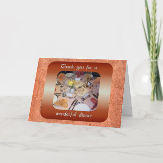 Tarjeta De Agradecimiento Gracias por la cena
