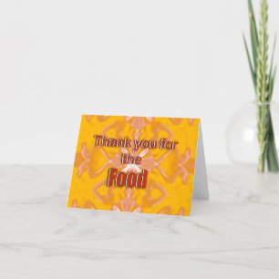 Tarjeta De Agradecimiento Gracias por la comida