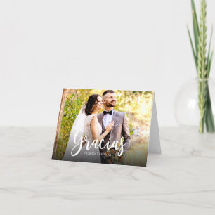 Tarjeta De Agradecimiento Gracias por la elegancia de la boda española