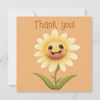 Tarjeta De Agradecimiento Gracias por la flor feliz