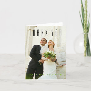 Tarjeta De Agradecimiento Gracias por la foto de boda