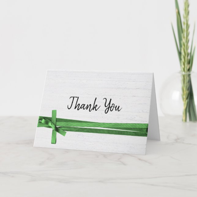 Tarjeta De Agradecimiento Gracias Por La Madera Pintada (Anverso)