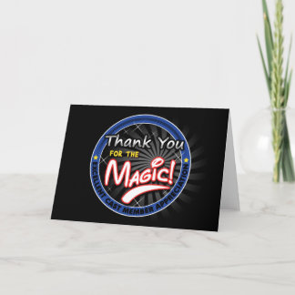 Tarjeta De Agradecimiento Gracias por la magia - aprecio del miembro del