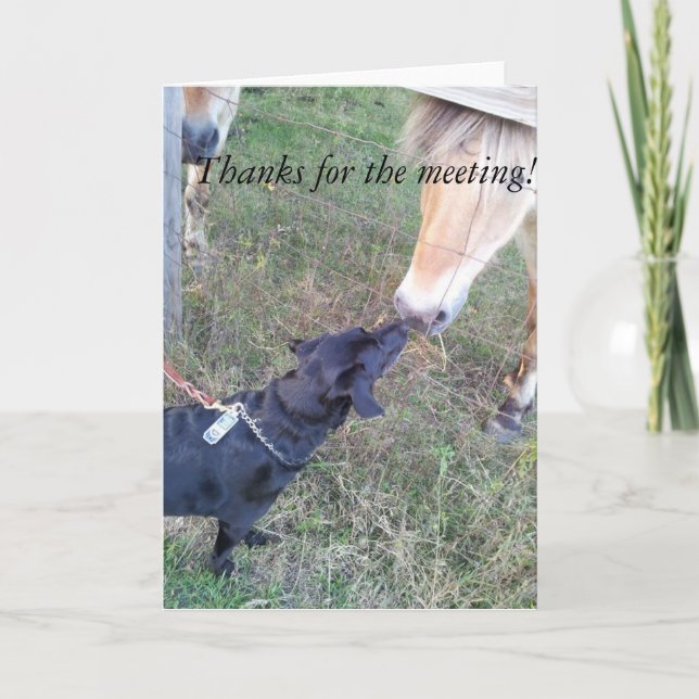 Tarjeta De Agradecimiento Gracias por la reunión (Anverso)