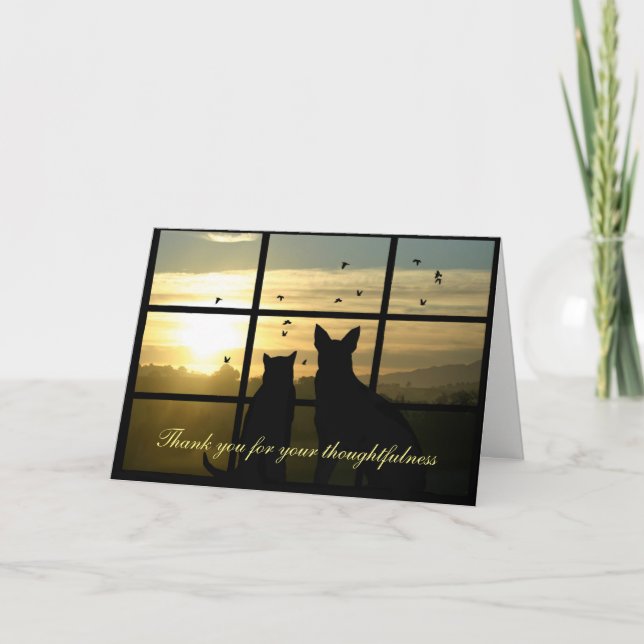 Tarjeta De Agradecimiento Gracias por la simpatía, cartas de reflexión (Anverso)