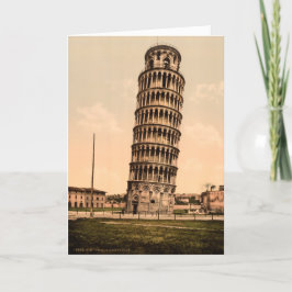 Tarjeta De Agradecimiento Gracias por la torre de Pisa con inclinación de vi