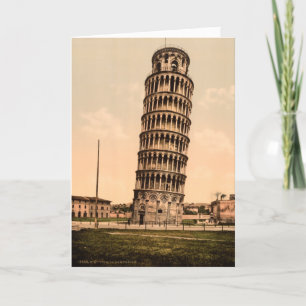 Tarjeta De Agradecimiento Gracias por la torre de Pisa con inclinación de vi