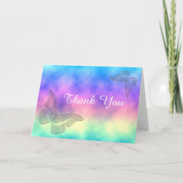Tarjeta De Agradecimiento Gracias por las mariposas