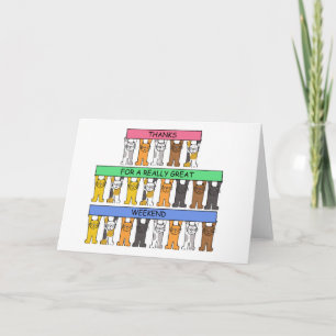 Tarjeta De Agradecimiento Gracias por los grandes gatos Personalizados de fi