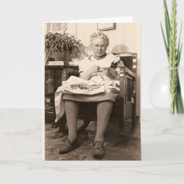 Tarjeta De Agradecimiento Gracias por mantenerme puntadas (Anverso)