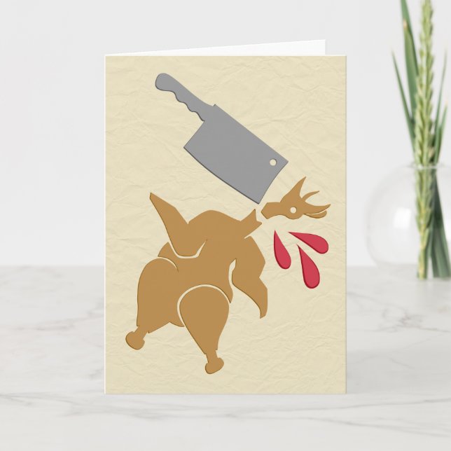 Tarjeta De Agradecimiento Gracias por matar (Anverso)