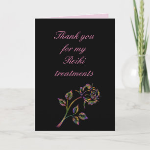 Tarjeta De Agradecimiento Gracias por mi tratamiento de Reiki