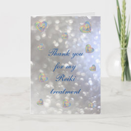 Tarjeta De Agradecimiento Gracias por mi tratamiento de Reiki