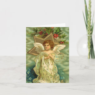 Tarjeta De Agradecimiento Gracias por Navidad Vintage