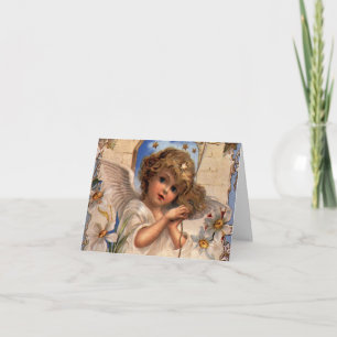Tarjeta De Agradecimiento Gracias por Navidad Vintage