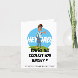 Tarjeta De Agradecimiento ¡Gracias por papá! Día del padre