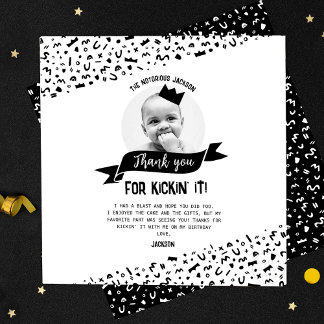 Tarjeta De Agradecimiento Gracias por patearlo con el hip hop de los 90's