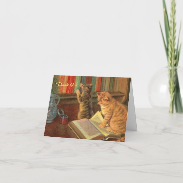 Tarjeta De Agradecimiento Gracias por prestarme tu libro (Anverso)