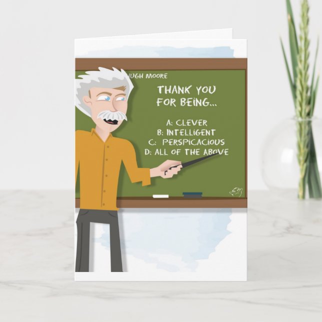 Tarjeta De Agradecimiento Gracias por ser elegante - gracias cardar (Anverso)