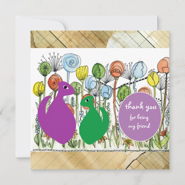 Tarjeta De Agradecimiento Gracias por ser mi amigo (Anverso)