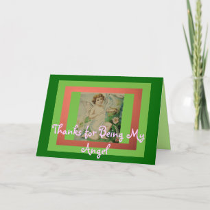 Tarjeta De Agradecimiento Gracias por ser mi ángel