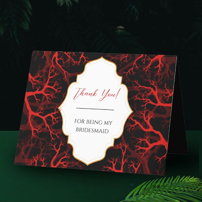 Tarjeta De Agradecimiento Gracias Por Ser Mi Boda Gótica De La Novia (Subido por el creador)