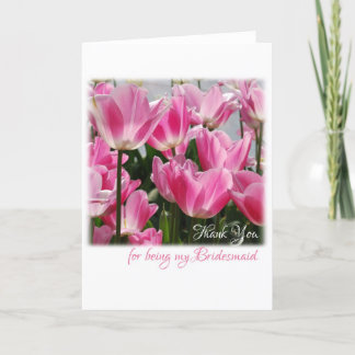 Tarjeta De Agradecimiento Gracias por ser mi dama de honor