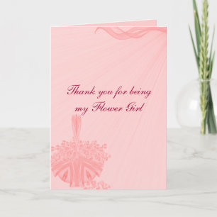 Tarjeta De Agradecimiento "Gracias por ser mi florista "