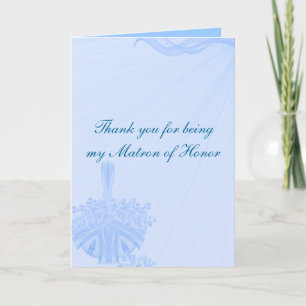 Tarjeta De Agradecimiento "Gracias por ser mi matrona del honor "
