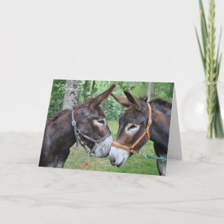 Tarjeta De Agradecimiento Gracias por ser mis burros del amigo