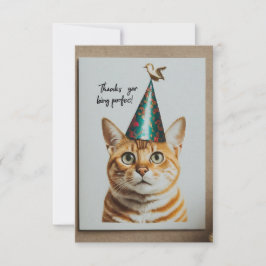 Tarjeta De Agradecimiento "Gracias por ser perfecto"