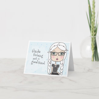 Tarjeta De Agradecimiento Gracias por ser tan buen amigo - Notecard