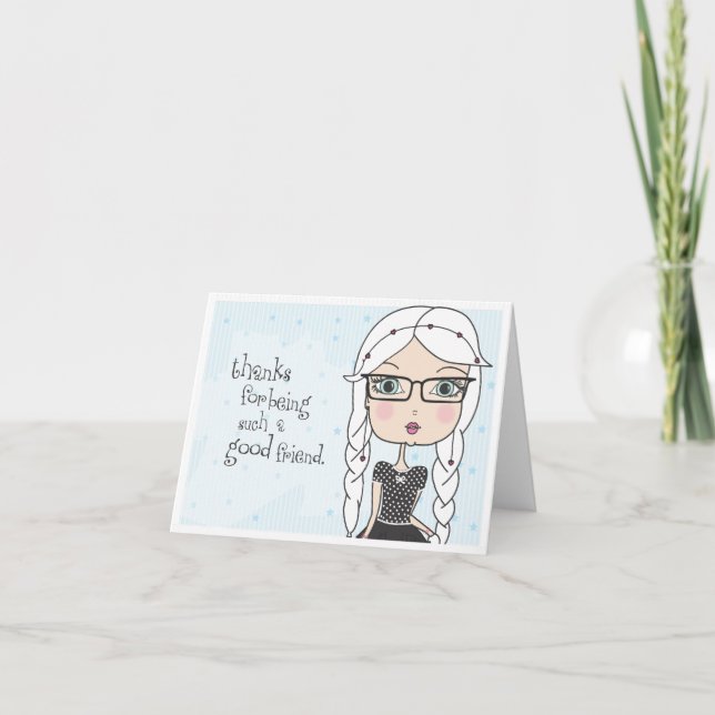 Tarjeta De Agradecimiento Gracias por ser tan buen amigo - Notecard (Anverso)