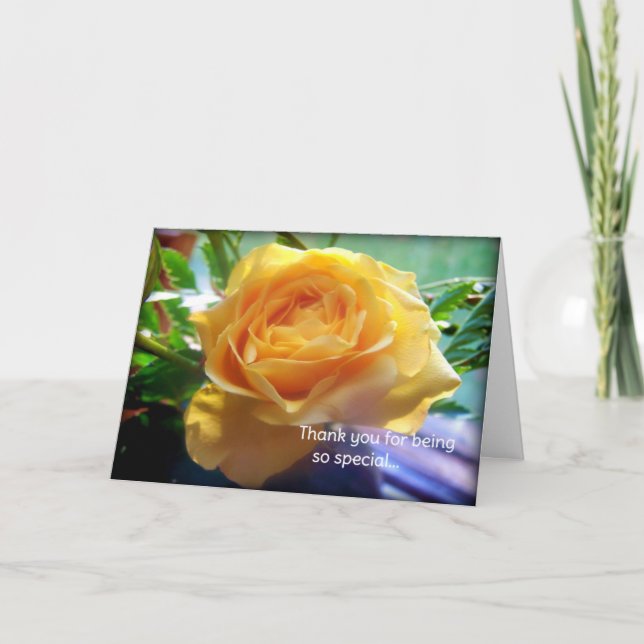 Tarjeta De Agradecimiento Gracias por ser tan especial... (Anverso)