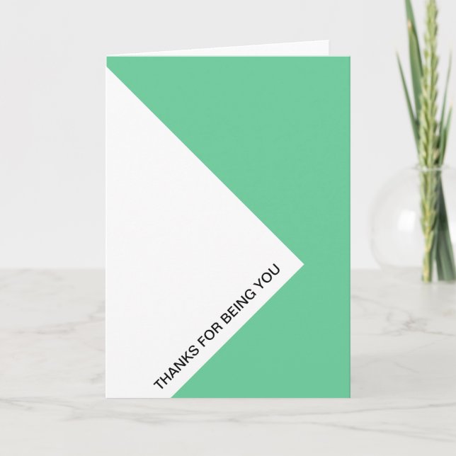 Tarjeta De Agradecimiento Gracias por ser tú (Anverso)