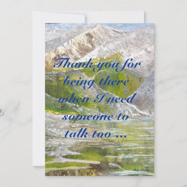 Tarjeta De Agradecimiento Gracias por ser un amigo (Anverso)