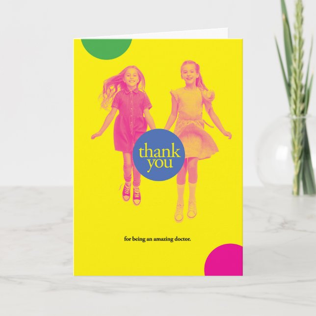Tarjeta De Agradecimiento Gracias por ser un Médico asombroso (Anverso)