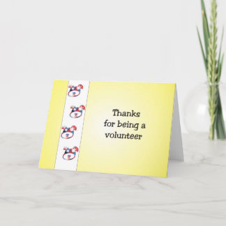 Tarjeta De Agradecimiento Gracias por ser un voluntario