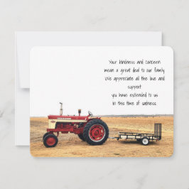 Tarjeta De Agradecimiento Gracias por su amabilidad