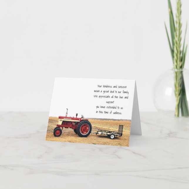 Tarjeta De Agradecimiento Gracias por su amabilidad (Anverso)