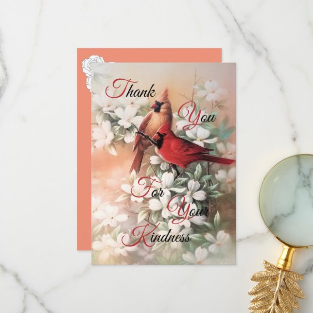 Tarjeta De Agradecimiento Gracias Por Su Amabilidad Gracias (Anverso/Reverso In Situ)