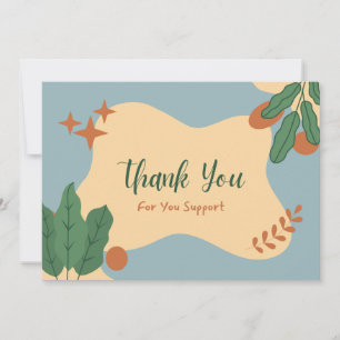 Tarjeta De Agradecimiento Gracias por su apoyo