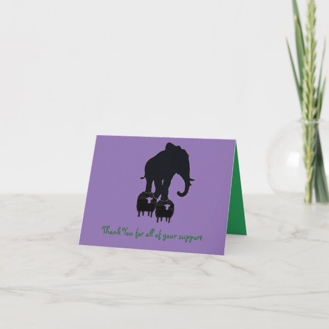 Tarjeta De Agradecimiento Gracias por su ayuda (Anverso)