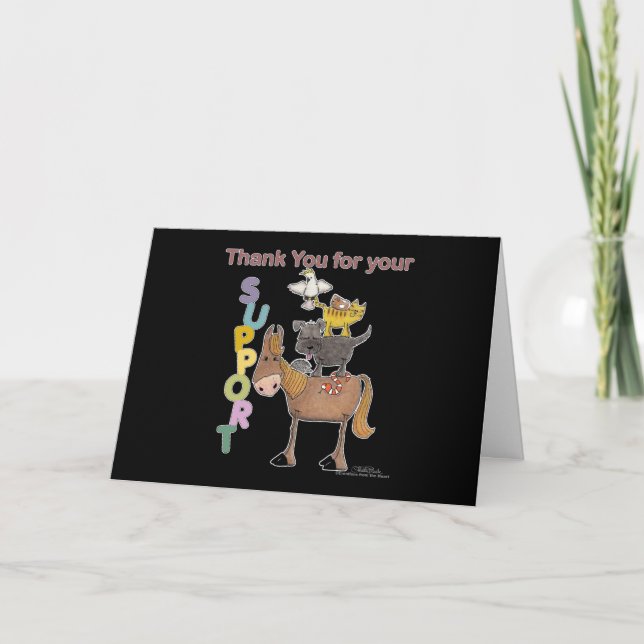Tarjeta De Agradecimiento Gracias por su ayuda (Anverso)