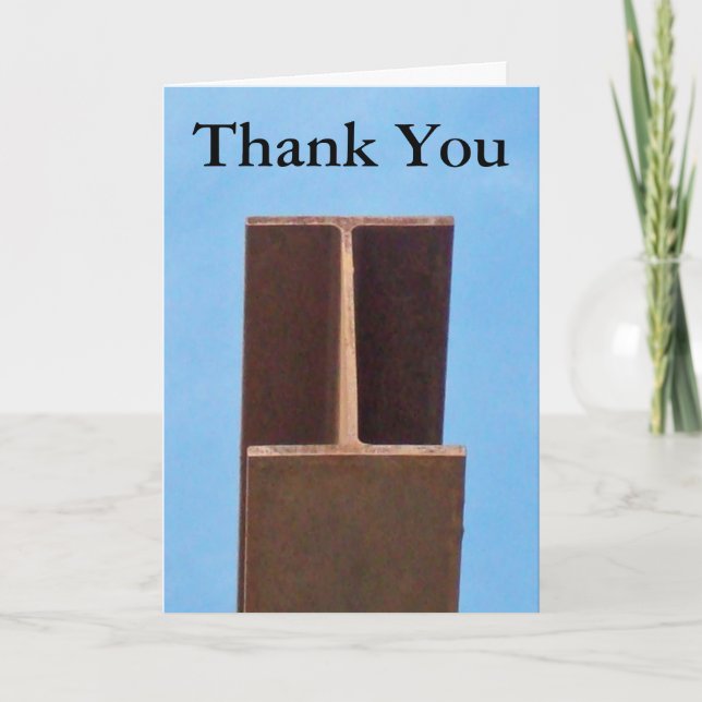Tarjeta De Agradecimiento Gracias por su cliente de la construcción del (Anverso)