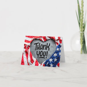 Tarjeta De Agradecimiento ¡Gracias por Su Servicio!