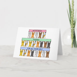 Tarjeta De Agradecimiento Gracias por toda tu ayuda