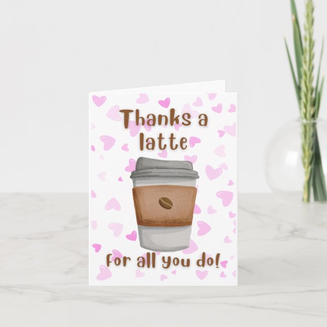 Tarjeta De Agradecimiento Gracias por todo lo que haces (Anverso)
