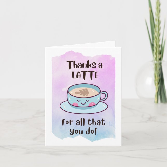 Tarjeta De Agradecimiento "Gracias por todo lo que haces" (Anverso)